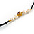 Black Glass Bead, Pom Pom, Tassel Long Necklace - 88cm L/ 10cm Tassel - view 5