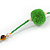 Spring Green Glass Bead, Pom Pom, Tassel Long Necklace - 88cm L/ 10cm Tassel - view 7