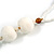 Snow White Glass Bead, Pom Pom, Tassel Long Necklace - 88cm L/ 10cm Tassel - view 6