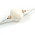 Snow White Glass Bead, Pom Pom, Tassel Long Necklace - 88cm L/ 10cm Tassel - view 7
