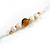 Snow White Glass Bead, Pom Pom, Tassel Long Necklace - 88cm L/ 10cm Tassel - view 8