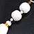 Snow White Glass Bead, Pom Pom, Tassel Long Necklace - 88cm L/ 10cm Tassel - view 12
