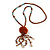 Brown Wood, Glass, Sea Shell, Tree Seed Bead with Pom Pom Tassel Long Necklace - 80cm L/ 16cm Tassel - view 8