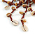 Brown Wood, Glass, Sea Shell, Tree Seed Bead with Pom Pom Tassel Long Necklace - 80cm L/ 16cm Tassel - view 5