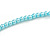 Long Multistrand Light Blue/ Sea Blue Shell/ Glass Bead Necklace - 76cm Length - view 5
