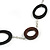 Statement Brown Wooden Bead with Silver Tone Chain Long Necklace - 110cm L - view 6