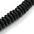 Black Wood Bead Necklace - 70cm Long - view 6