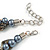 Exquisite Faux Pearl & Shell Composite Silver Tone Link Necklace In Grey - 44cm L/ 7cm Ext - view 6