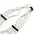 Multistrand Layered Snow White Glass Bead Necklace - 66cm L - view 6