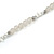 Transparent Resin Bead, White Semiprecious Stone Long Necklace - 86cm L - view 4