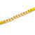 Sunny Yellow Glass Bead Cotton Tassel Necklace - 72cm L/ 14cm Tassel - view 11