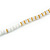 Trendy Snow White Glass Bead Cotton Tassel Necklace - 72cm L/ 14cm Tassel - view 5