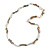 Stylish Snow White Semiprecious Stone, Antique White Sea Shell Nugget Necklace - 86cm Long - view 4