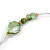 Long Green/ Transparent Shell, Acrylic, Wood Bead Necklace - 116cm L - view 4