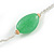 Long Green/ Transparent Shell, Acrylic, Wood Bead Necklace - 116cm L - view 2