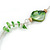 Long Green/ Transparent Shell, Acrylic, Wood Bead Necklace - 116cm L - view 3