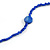Delicate Blue Glass and Shell Bead Long Necklace - 110cm Long - view 5