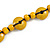 Long Yellow Wood Button Bead Necklace - 110cm Long - view 4