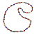 Multicoloured Long Shell, Crystal Bead Necklace - 116cm L - view 3