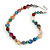 Stunning Glass and Agate Bead Necklace with Silver Tone Closure (Multicoloured) - 42cm L/ 6cm Ext