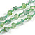 Statement Long Multistrand Glass and Semiprecious Stone Necklace In Jade Green - 90cm L - view 3