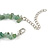 Statement Long Multistrand Glass and Semiprecious Stone Necklace In Jade Green - 90cm L - view 7
