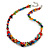 Stylish Cluster Shell and Glass Bead with Crystal Ring Necklace In Silver Tone (Multicoloured) - 45cm L/ 5cm Ext