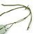 2 Strand Mint Green Wood Bead Cotton Cord Necklace - 60cm Long (Adjustable) - view 6