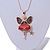 Crystal Fairy Pendant with Long Gold Tone Chain - 72cm L/ 5cm Ext - view 8