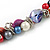 Exquisite Faux Pearl & Shell Composite Silver Tone Link Necklace In Multicoloured - 40cm L/ 5cm Ext - view 5