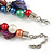 Exquisite Faux Pearl & Shell Composite Silver Tone Link Necklace In Multicoloured - 40cm L/ 5cm Ext - view 7