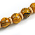 Chunky Colour Fusion Wood Bead Necklace (Yellow, Black, Natural) - 48cm L - view 5