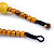 Chunky Colour Fusion Wood Bead Necklace (Yellow, Black, Natural) - 48cm L - view 6