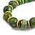 Chunky Colour Fusion Wood Bead Necklace (Green) - 48cm L - view 4