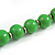 Grass Green Graduated Wooden Bead Necklace - 70cm Long - view 5