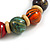 Chunky Colour Fusion Wood Bead Necklace (Multicoloured) - 48cm L - view 8