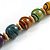 Chunky Colour Fusion Wood Bead Necklace (Multicoloured) - 48cm L - view 6