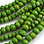 Multistrand Layered Bib Style Wood Bead Necklace In Lime Green - 40cm Shortest/ 70cm Longest Strand - view 4