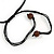 Chunky 3 Strand Layered Resin Bead Cord Necklace In Brown/ Taupe - 60cm up to 70cm Adjustable - view 7