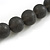 Chunky 3 Strand Layered Resin Bead Cord Necklace In Black/ Grey - 60cm up to 70cm Adjustable - view 5