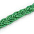 Long Apple Green Glass Bead Necklace - 140cm Length - view 5