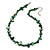 Delicate Forest Green Sea Shell Nuggets and Glass Bead Necklace - 48cm L/ 6cm Ext