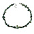 Delicate Forest Green Sea Shell Nuggets and Glass Bead Necklace - 48cm L/ 6cm Ext - view 6