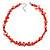 Delicate Red Sea Shell Nuggets and Glass Bead Necklace - 48cm L/ 6cm Ext - view 3