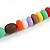 Multicoloured Resin Bead Long Necklace - 86cm Long - view 5