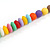 Multicoloured Resin Bead Long Necklace - 86cm Long - view 6