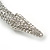 Silver Tone Clear Crystal Snake Flex Collar Necklace - view 4