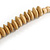 Natural Wood Bead Necklace - 66cm Long - view 6