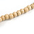 Natural Wood Bead Necklace - 66cm Long - view 8