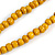 Long Yellow Wood Bead Cotton Tassel Necklace - 90cm L/ 15cm Tassel - view 7